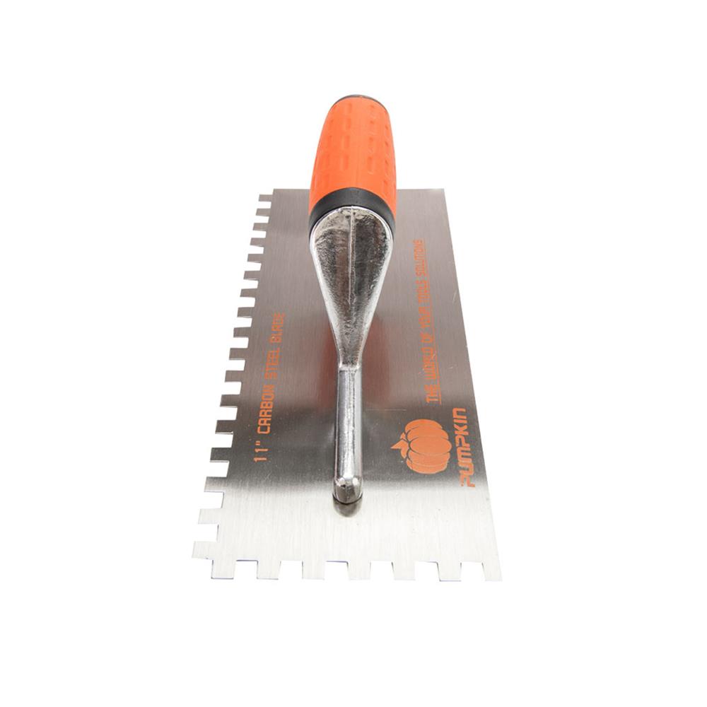 เกรียงปูกระเบื้องยาง ด้ามยาง PUMPKIN 28103 11 นิ้ว สีส้ม