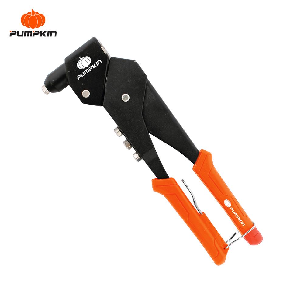 คีมย้ำรีเวทปรับหัว 360 องศา PUMPKIN PTT-HR360X 31208 11 นิ้ว สีส้มดำ