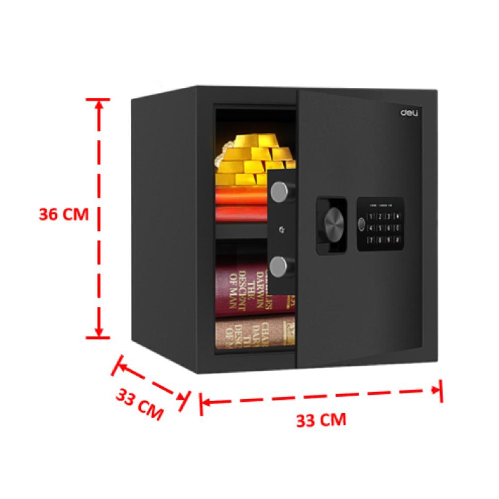 ตู้นิรภัย ELECTRONIC DELI ET533-BK-01 สีดำ