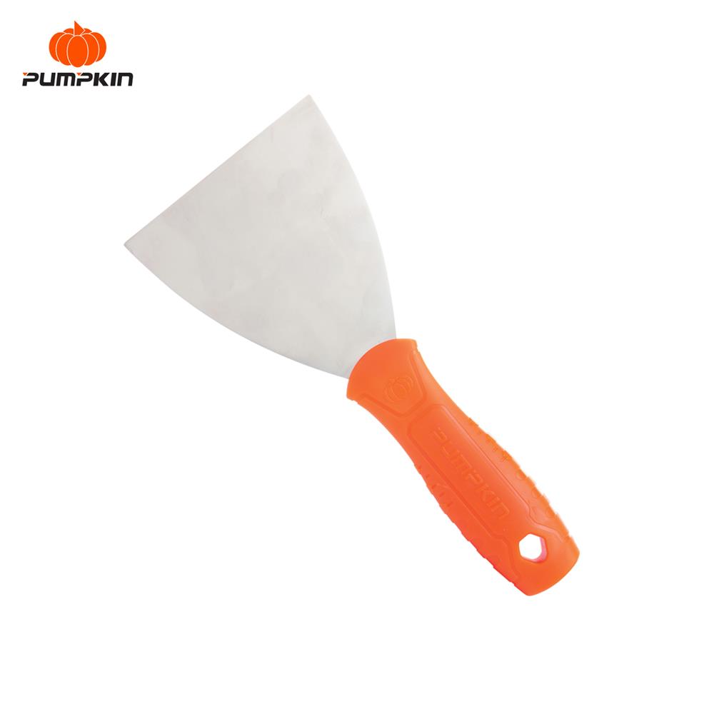 เกรียงโป๊วสี สเตนเลสด้ามพีวีซี PUMPKIN 28176 6 นิ้ว สีส้ม