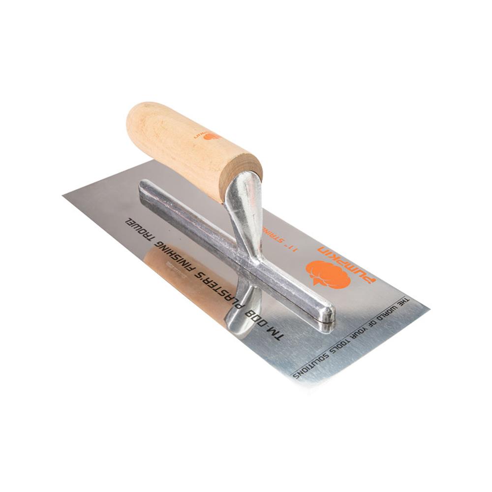 เกรียงฉาบฝ้า สเตนเลสด้ามไม้ PUMPKIN 28104 11 นิ้ว สีไม้