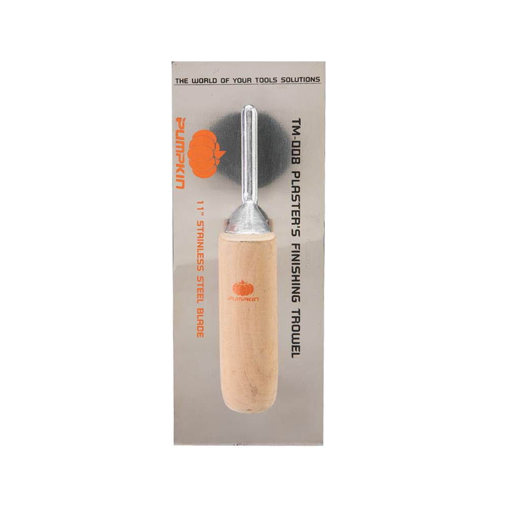 เกรียงฉาบฝ้า สเตนเลสด้ามไม้ PUMPKIN 28104 11 นิ้ว สีไม้