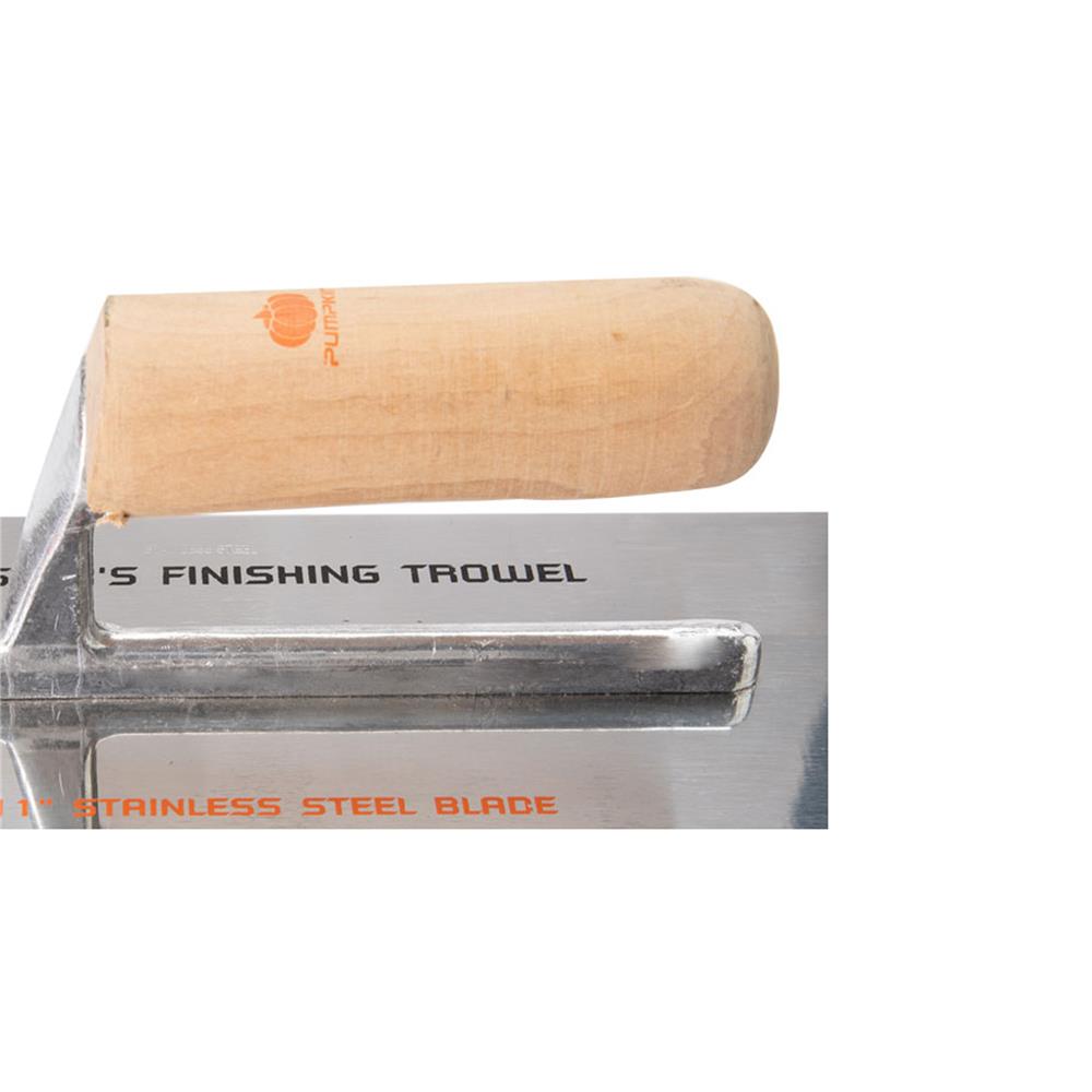 เกรียงฉาบฝ้า สเตนเลสด้ามไม้ PUMPKIN 28104 11 นิ้ว สีไม้