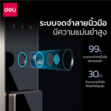 ตู้นิรภัย FINGERPRINT DELI ET596-BK-01 สีดำ_8