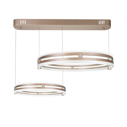 ไฟช่อ LED CARINI MD088-3666 40+60 วัตต์ DAYLIGHT/COOL WHITE/WARM WHITE สีโรสโกลด์ 2 หัว