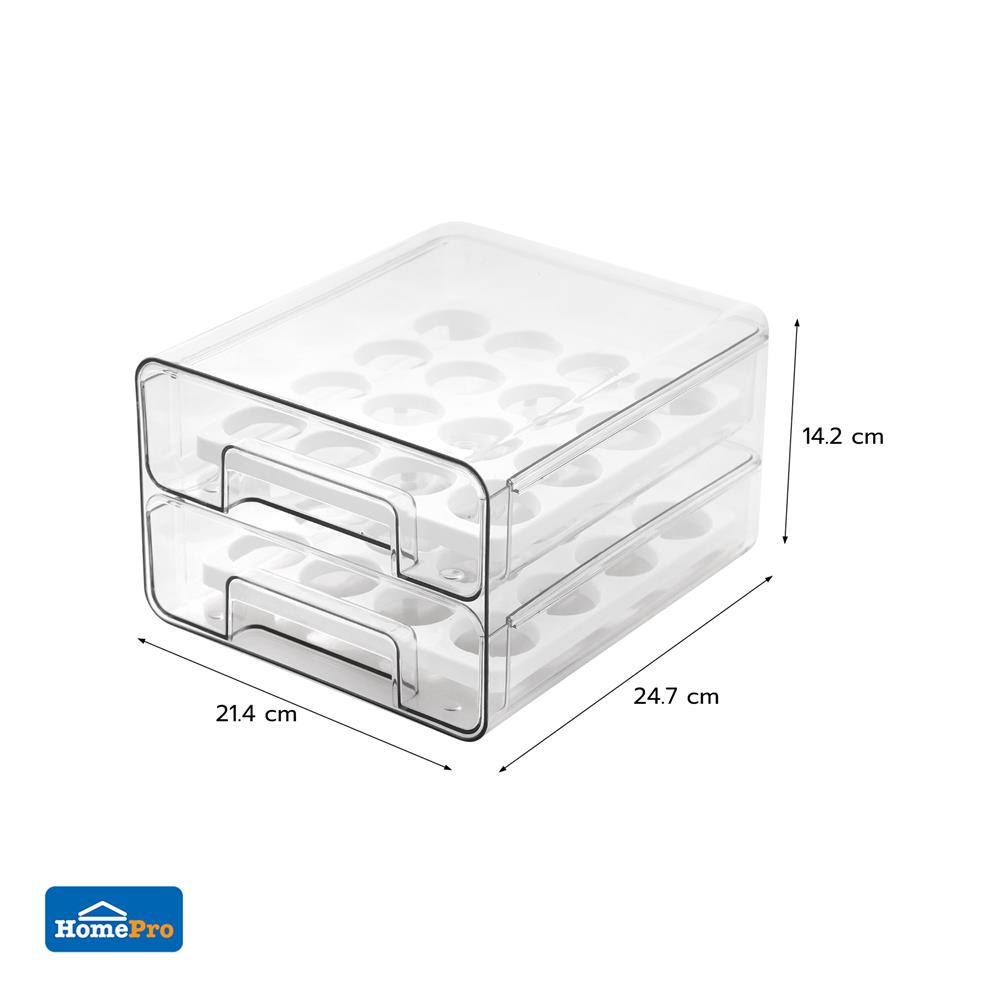 กล่องลิ้นชักเก็บไข่ 2 ชั้น 32 ฟอง KECH FROSTY