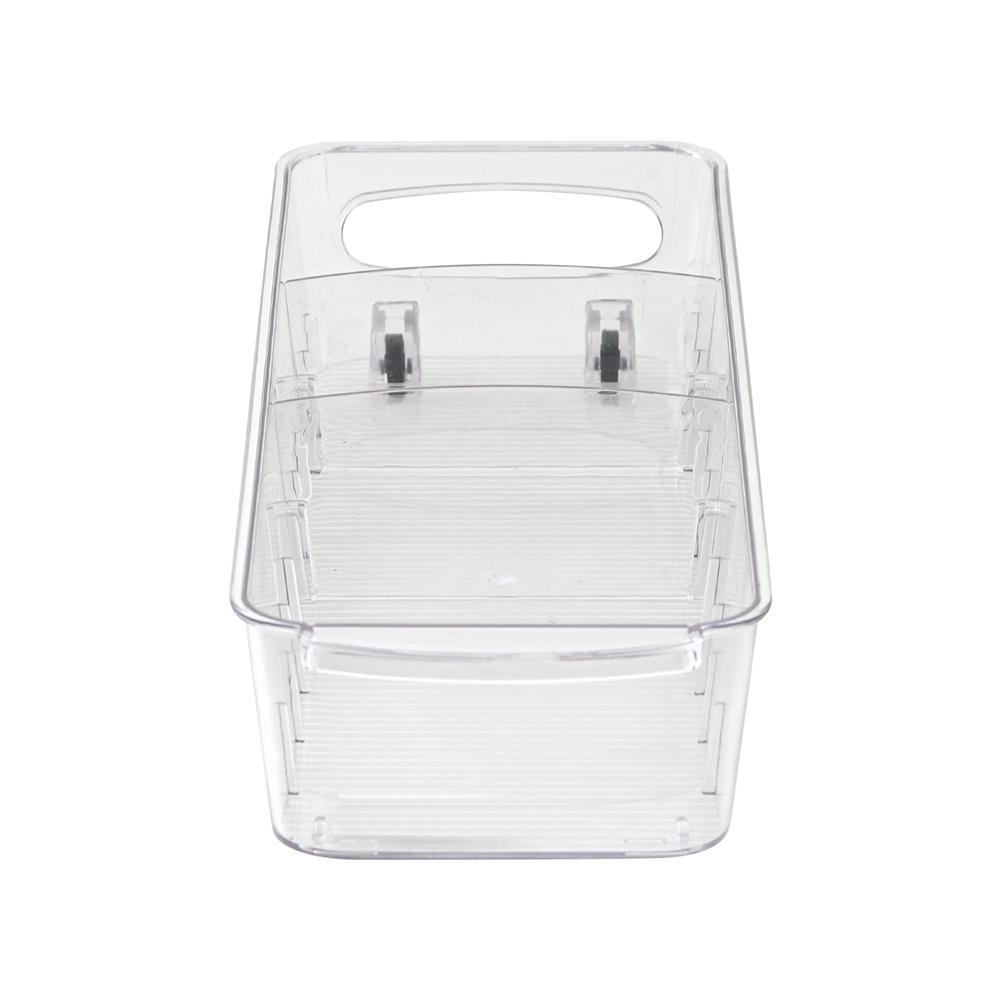 กล่องจัดเก็บในตู้เย็นพร้อมชั้นแบ่งและล้อเลื่อน KECH FROSTY SIZE M