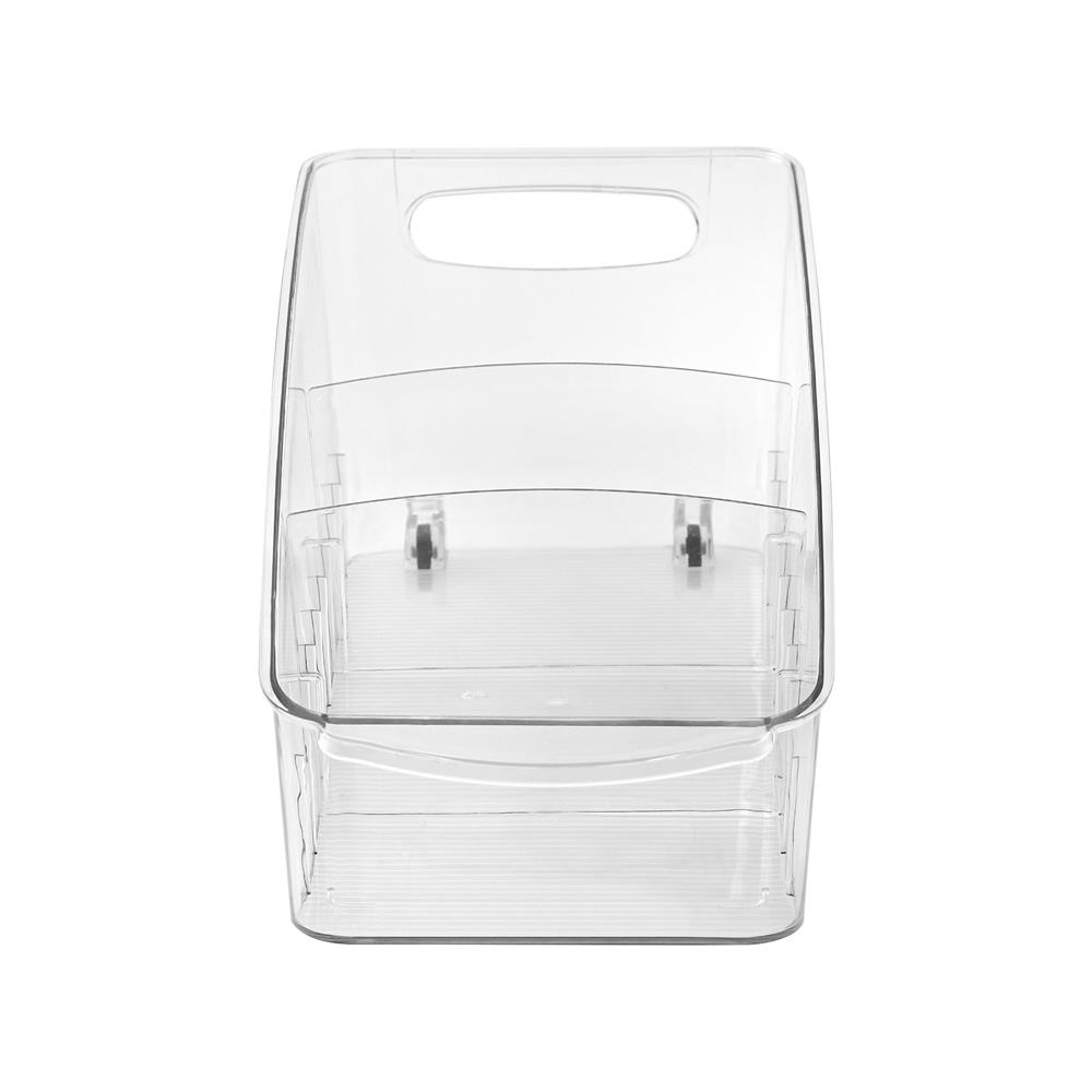 กล่องจัดเก็บในตู้เย็นพร้อมชั้นแบ่งและล้อเลื่อน KECH FROSTY SIZE L