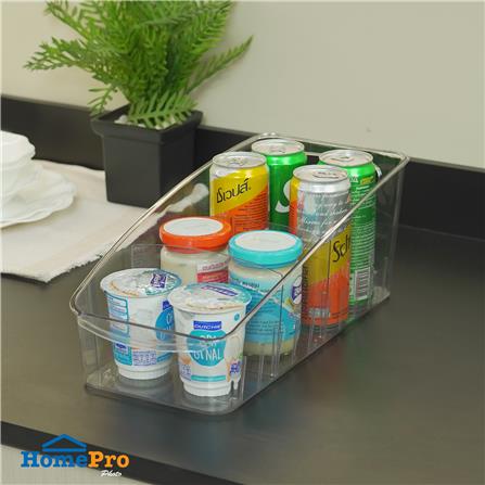 กล่องจัดเก็บในตู้เย็นพร้อมชั้นแบ่งและล้อเลื่อน KECH FROSTY SIZE L_6