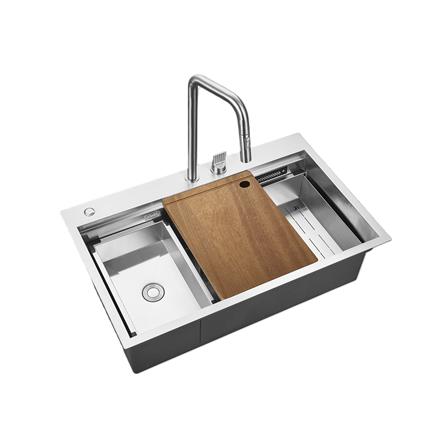 ซิงค์ฝัง 1 หลุม HAFELE AQUAFORCE 495.39.560 สีเงิน_2