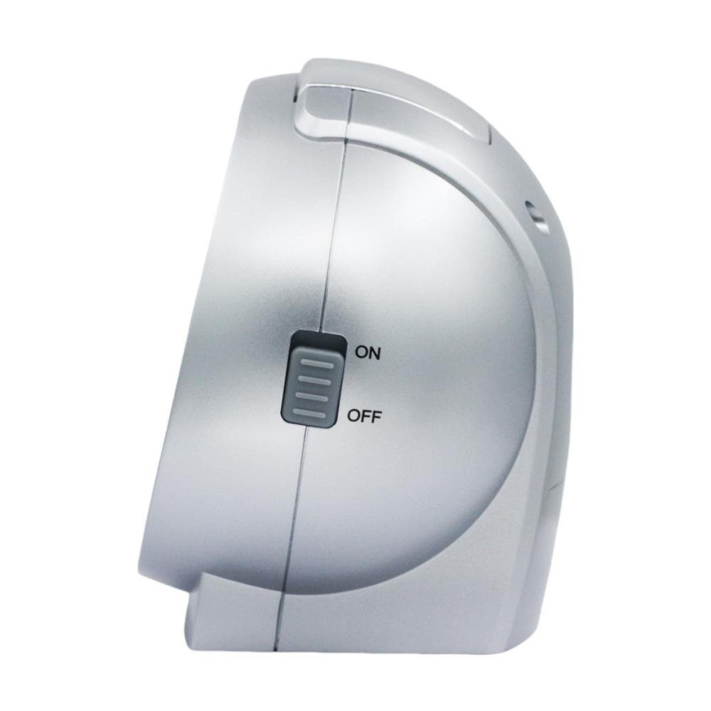 นาฬิกาปลุก SEIKO CLOCKS QHK059A 4.4X5.1 นิ้ว สีเงิน