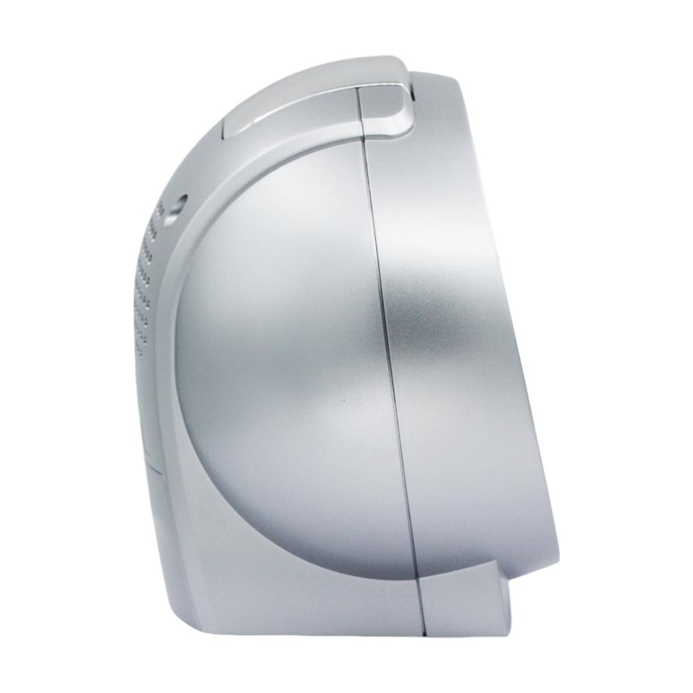 นาฬิกาปลุก SEIKO CLOCKS QHK059A 4.4X5.1 นิ้ว สีเงิน