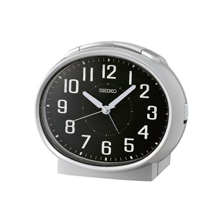 นาฬิกาปลุก SEIKO CLOCKS QHK059A 4.4X5.1 นิ้ว สีเงิน
