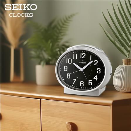 นาฬิกาปลุก SEIKO CLOCKS QHK059A 4.4X5.1 นิ้ว สีเงิน_5