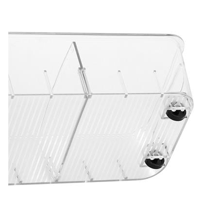 กล่องจัดเก็บในตู้เย็นพร้อมชั้นแบ่งและล้อเลื่อน KECH FROSTY SIZE S_4