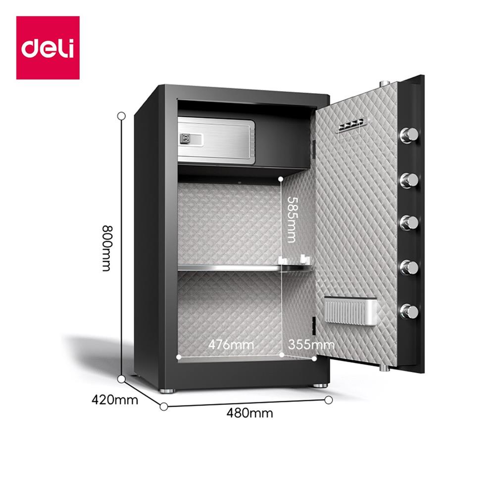 ตู้นิรภัย FINGERPRINT DELI ET597-BK-01 สีดำ