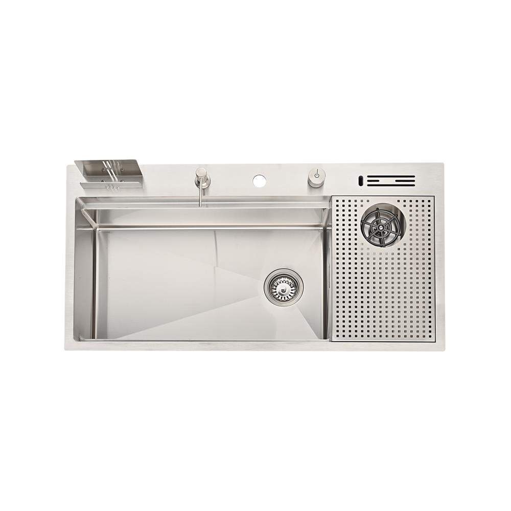 ซิงค์ฝัง 1 หลุม HAFELE AQUADOMINION 495.39.562 สีเงิน