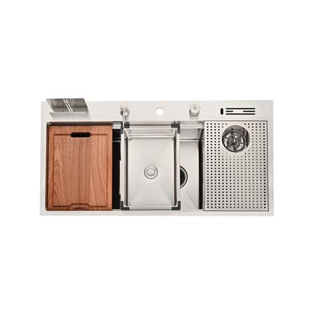 ซิงค์ฝัง 1 หลุม HAFELE AQUADOMINION 495.39.562 สีเงิน_0