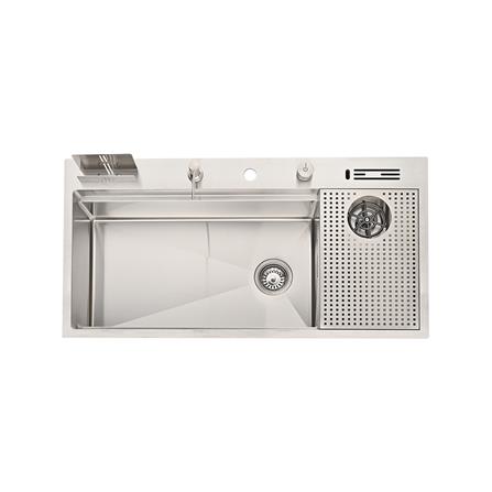 ซิงค์ฝัง 1 หลุม HAFELE AQUADOMINION 495.39.562 สีเงิน_1