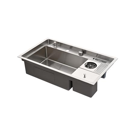 ซิงค์ฝัง 1 หลุม HAFELE AQUAVORTEX 495.39.561 สีเงิน_3