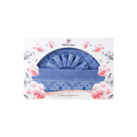 ผ้าขนหนู GIFT SET FROLINA CHARISMA GRANDEUR สี BLUE_5