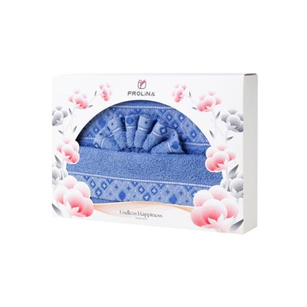 ผ้าขนหนู GIFT SET FROLINA CHARISMA GRANDEUR สี BLUE_6