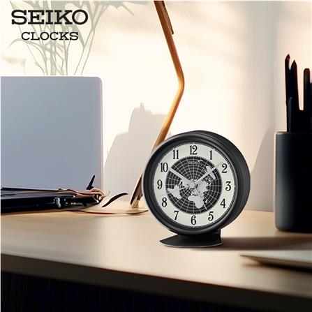 นาฬิกาตั้งโต๊ะ SEIKO CLOCKS QHE067K 4.1X3.9 นิ้ว สีดำ_4