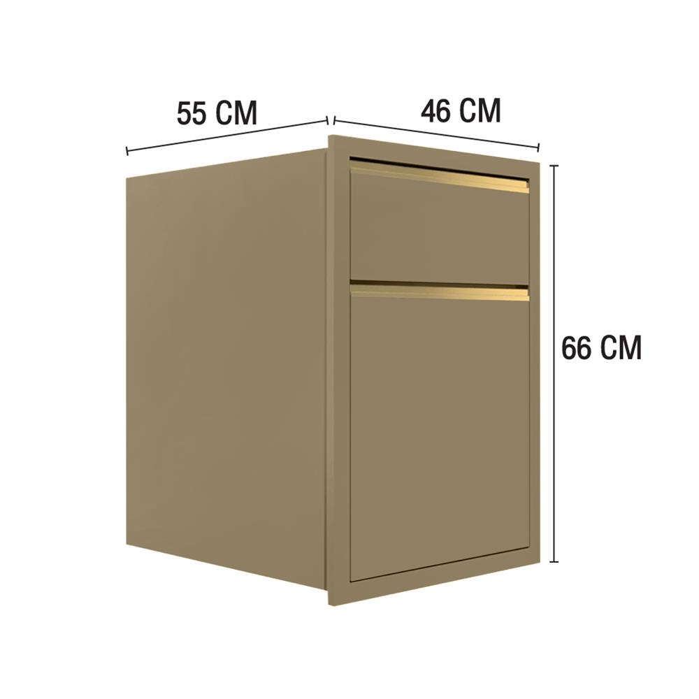 ตู้ลิ้นชัก MJ ETERNITY 46x66 ซม. สี SAND BEIGE