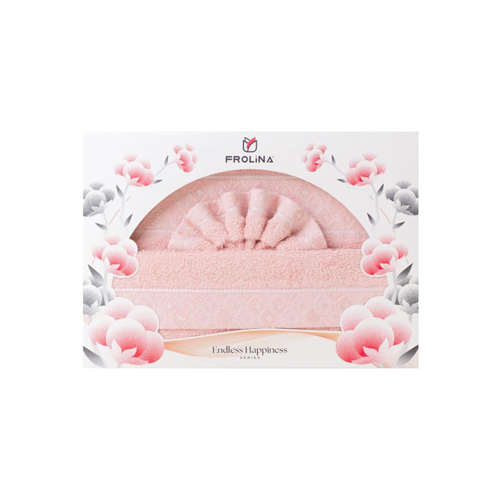 ผ้าขนหนู GIFT SET FROLINA CHARISMA GRANDEUR สี PINK