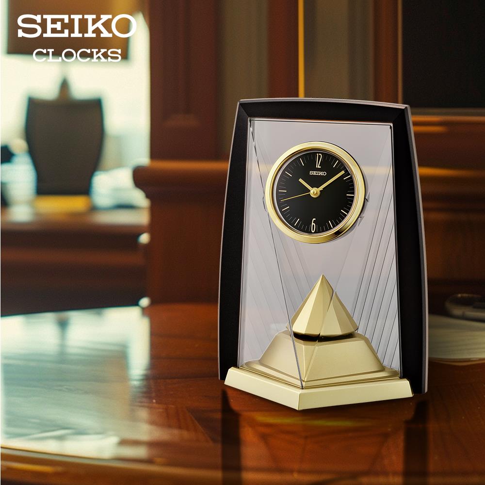 นาฬิกาตั้งโต๊ะ SEIKO CLOCKS QXN234K 9.7X7.6 นิ้ว สีดำ