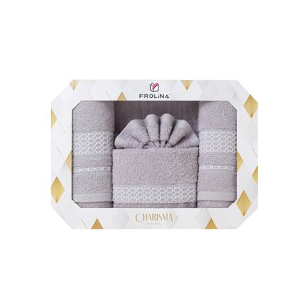 ผ้าขนหนู GIFT SET FROLINA HAPPINESS ETERNITY สี GREY_5