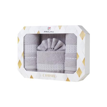 ผ้าขนหนู GIFT SET FROLINA HAPPINESS ETERNITY สี GREY_6