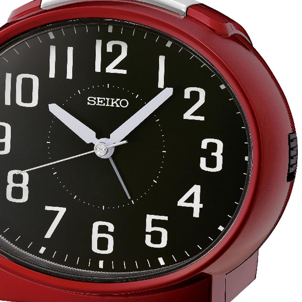 นาฬิกาปลุก SEIKO CLOCKS QHK059R 4.4X5.1 นิ้ว สีแดง