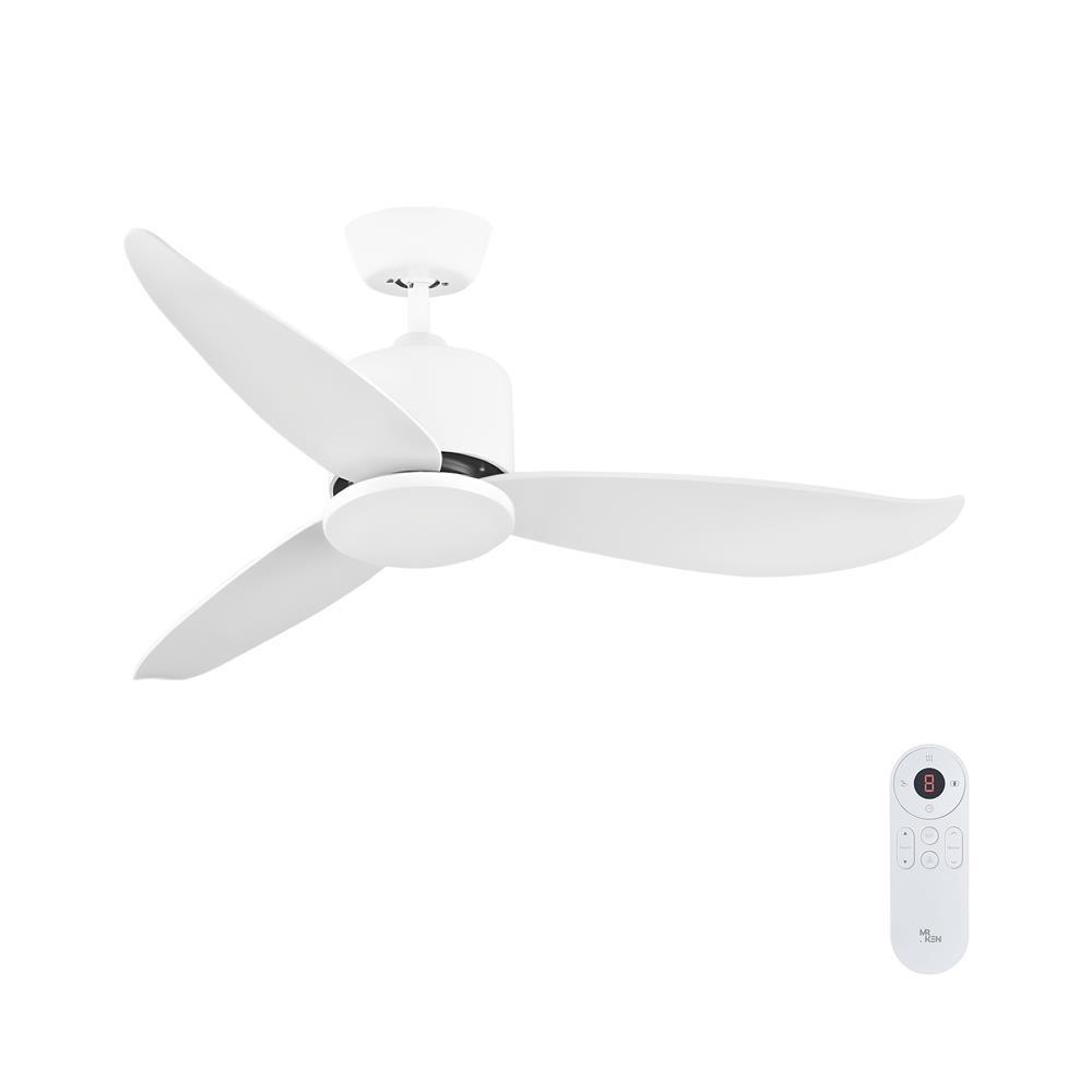 พัดลมไม่มีโคมไฟ MR.KEN 25-01854 46 นิ้ว สีขาว