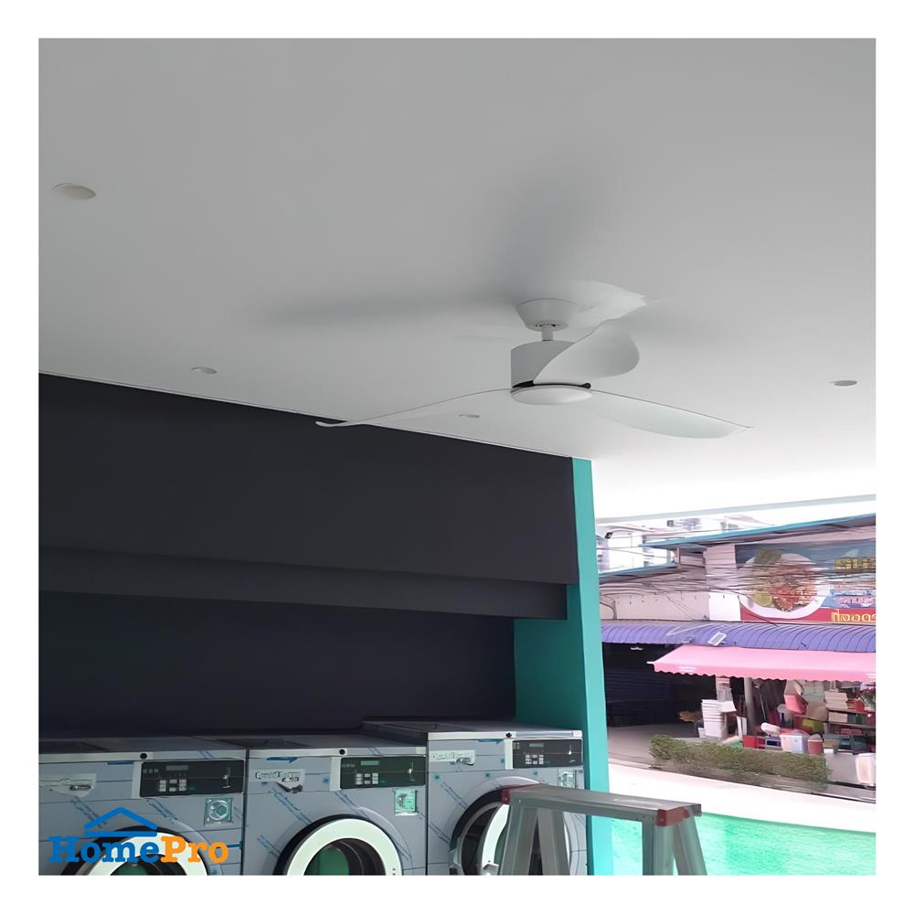 พัดลมไม่มีโคมไฟ MR.KEN 25-01854 46 นิ้ว สีขาว