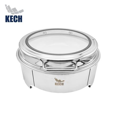 อ่างอุ่นถาดเซรามิกกลม ฝากระจกไฮดรอลิก 6 ลิตร KECH_0