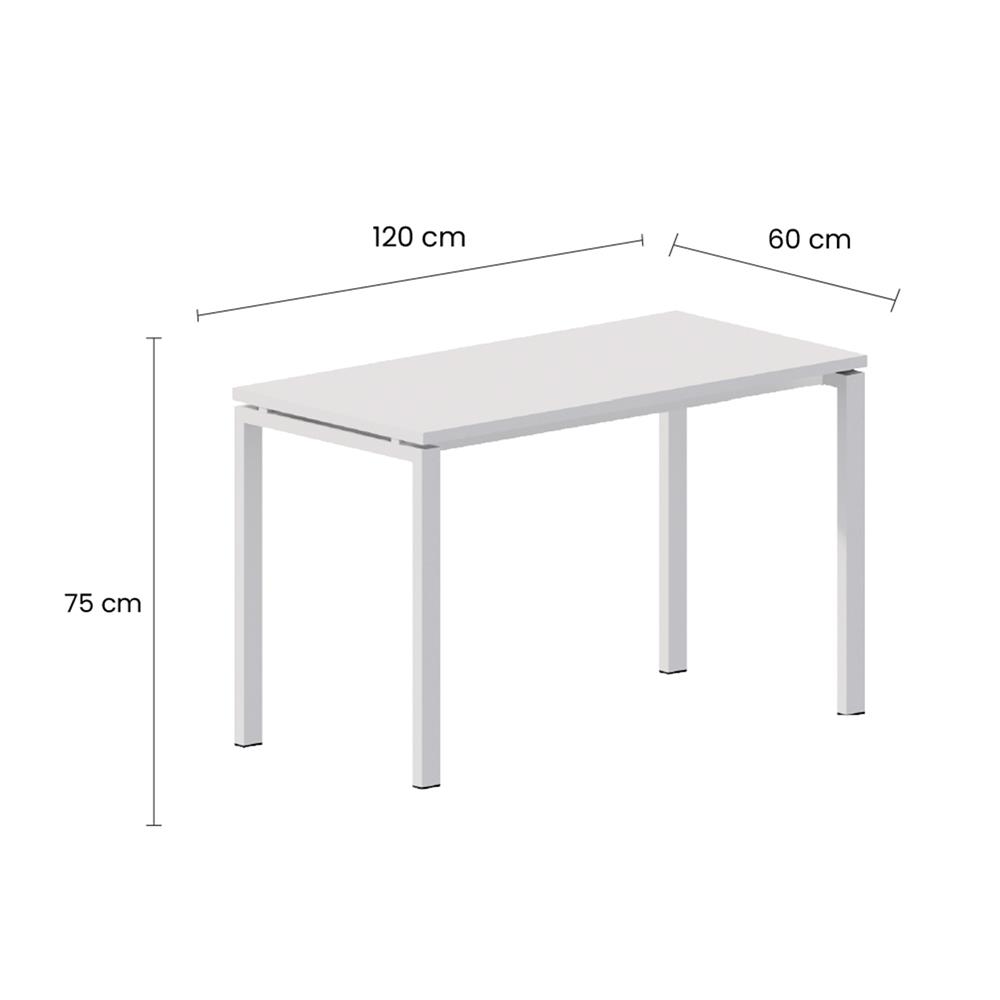 โต๊ะอเนกประสงค์ OFFICEINTREND NEWTRON W-WL 120 ซม. สีขาว
