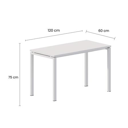 โต๊ะอเนกประสงค์ OFFICEINTREND NEWTRON W-WL 120 ซม. สีขาว_2