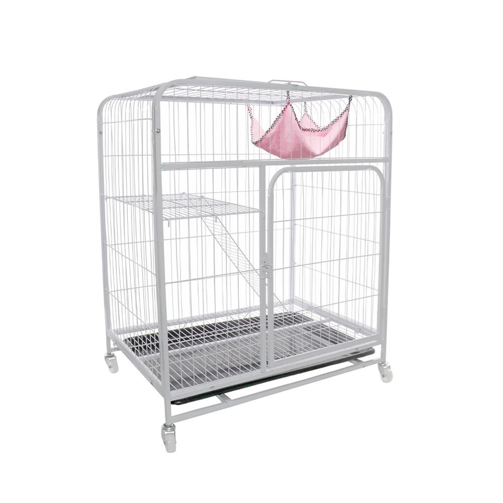 กรงแมวมีล้อ PETUS 76X53X91 ซม. สีขาว