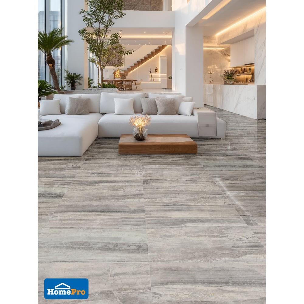 กระเบื้องพื้นพอร์ซเลน 45x90 ซม. COTTO ESPANA ลักชัวรี่ ซอฟต์ Gxx6P010 เทา 1.22 ตร.ม.