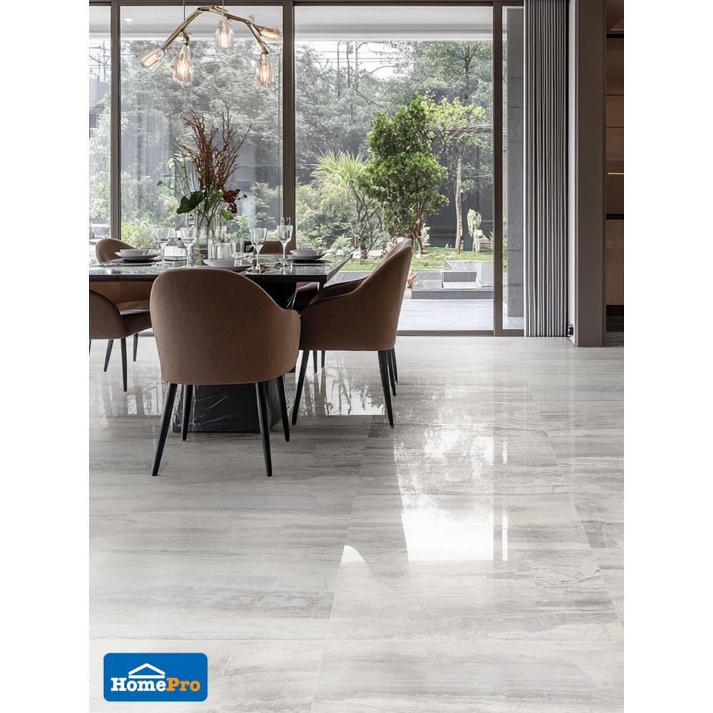 กระเบื้องพื้นพอร์ซเลน 45x90 ซม. COTTO ESPANA ลักชัวรี่ ซอฟต์ Gxx6P010 เทา 1.22 ตร.ม.