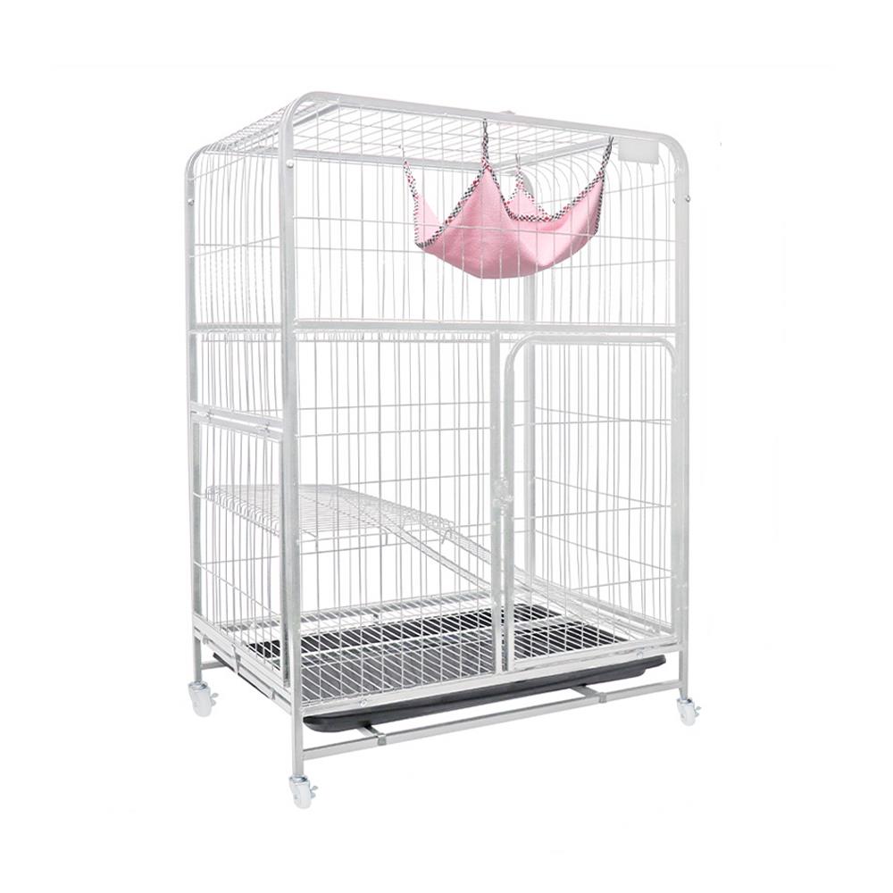 กรงแมวมีล้อ PETUS 76X53X107 ซม. สีขาว