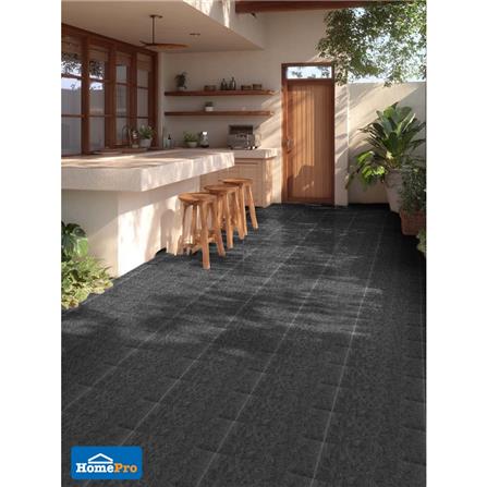 กระเบื้องพื้นพอร์ซเลน 30x60 ซม. COTTO ESPANA เมเทออร์เนโกร R10 เทา A 1.08 ตร.ม._2