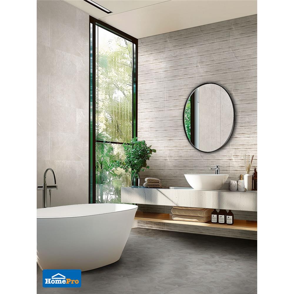 กระเบื้องผนัง 33.3x100 ซม. COTTO ESPANA แมร์ ซูไทล์ เพอร์ลา เทา A 1.33 ตร.ม.