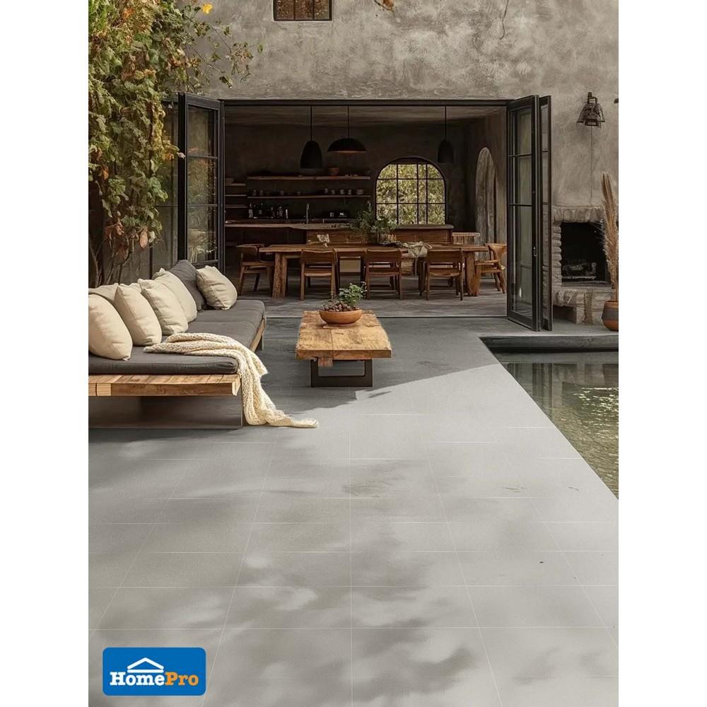 กระเบื้องพื้นพอร์ซเลน 30x60 ซม. COTTO ESPANA เมเทียร์กริส R10 เทา A 1.08 ตร.ม.