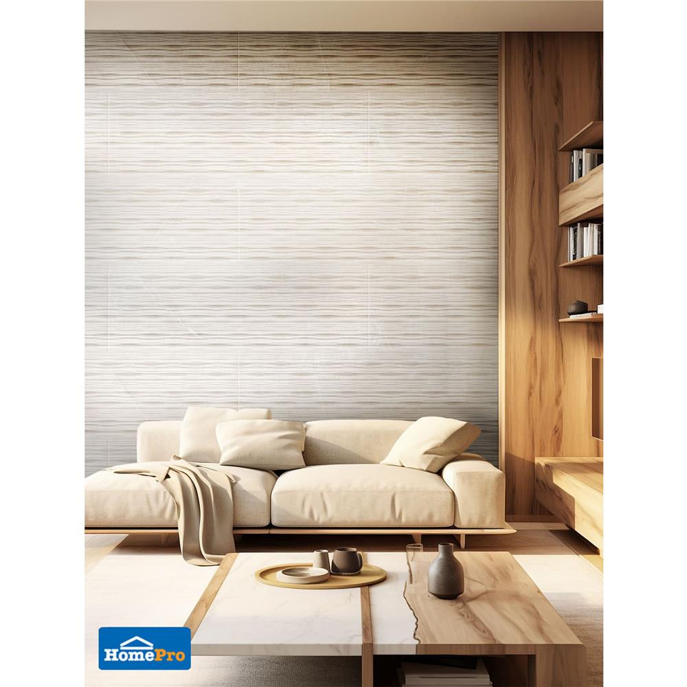 กระเบื้องผนัง 33.3x100 ซม. COTTO ESPANA แมร์ ซูไทล์ มาร์ฟิล เบจ A 1.33 ตร.ม.