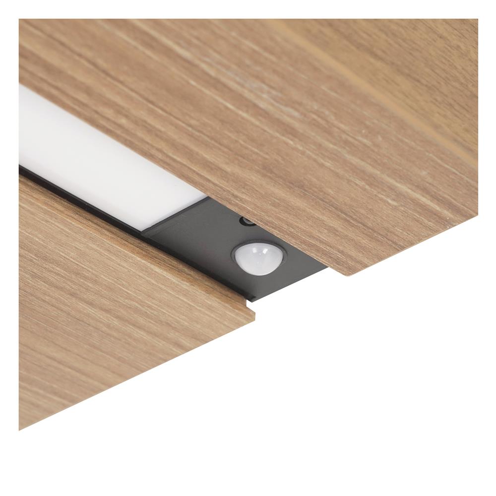 แผ่นชั้นไม้ซ่อนขาพร้อมไฟ STACKO LUMIFLEX 60X24X5 ซม. สีดาร์ค วอลนัท