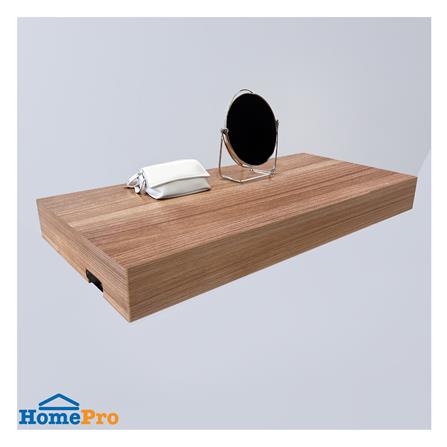 แผ่นชั้นไม้ซ่อนขาพร้อมไฟ STACKO LUMIFLEX 60X24X5 ซม. สีดาร์ค วอลนัท_6