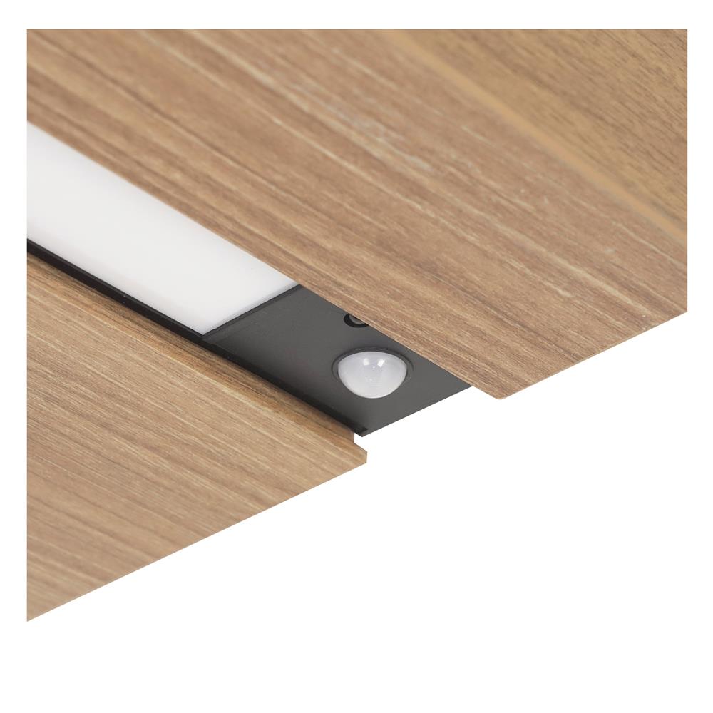 แผ่นชั้นไม้ซ่อนขาพร้อมไฟ STACKO LUMIFLEX 80X24X5 ซม. สีดาร์ค วอลนัท