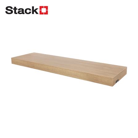 แผ่นชั้นไม้ซ่อนขาพร้อมไฟ STACKO LUMIFLEX 80X24X5 ซม. สีดาร์ค วอลนัท